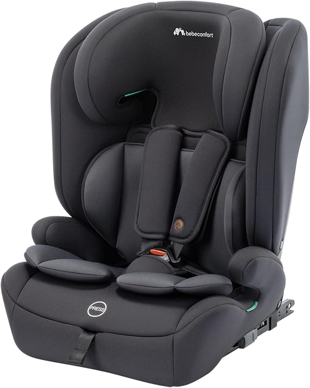 EverFix Plus i-Size, Siège Auto Évolutif, 76–150 cm, Full Black