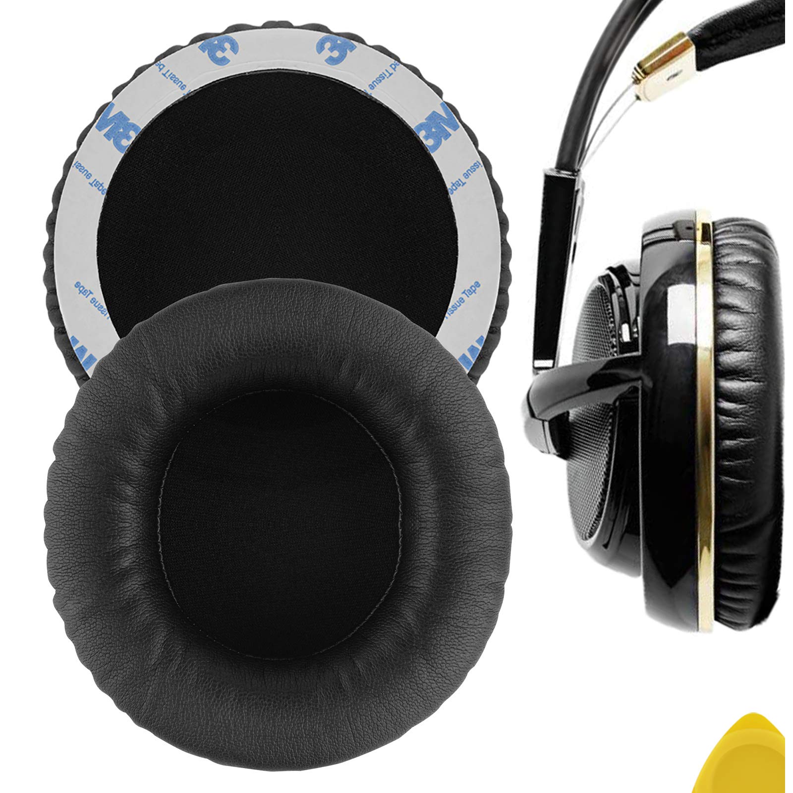 Geekria Replacement Ear Pads Compatible with SteelSeries Siberia V1, Siberia V2, Siberia V3 Prism Gaming Headphones, Ear Cushions (Black)