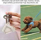 QWORK Stainless Steel Trigger Clips Swivel Clasp for Dog Leads Keyring view 4