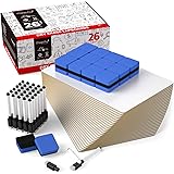 Dry Erase Lap Boards Double-Sided for Classroom, Pack of 26, Magicfly 9 x 12 Inches Small Lap Board Portable Classroom Whiteboard with 32 Pens and 26 Erasers for Students, Kids