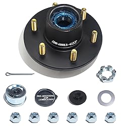 LUXTRKSTO 1 Set 6 on 5.5'' Trailer Hub Kit for