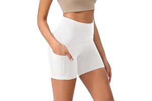 ODODOS Women's Tummy Control Yoga Shorts 2.0 with Pockets High Waist Athletic Workout Shorts-5" / 8" / 10" Inseam