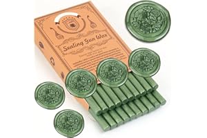 ONWINPOR Pine Green Seal Sticks, 20pcs Glue Gun Sealing Sticks Beads for 0.28'' Glue Gun, Great for Wax Seal Stamp, Wedding Invitations, Letter Envelopes