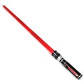 MewduMewdu Light up Saber Toy with Electronic Lights &amp; FX Sound Effect for Kids and Adults, Red LED Light Expandable Saber Toy for Roleplay(Standalone)