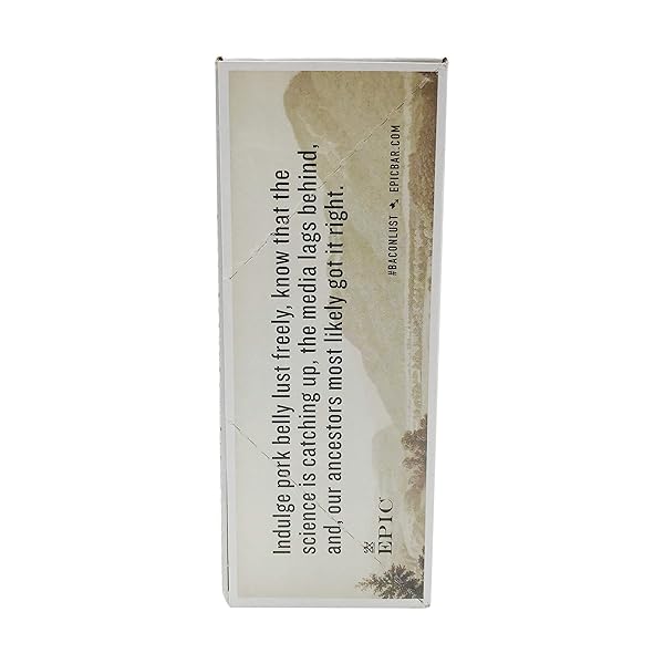 EPIC UNCURED BACON AND PORK BARS, PALEO FRIENDLY, PROTEIN SNACKS, 12 CT, 18 OZ