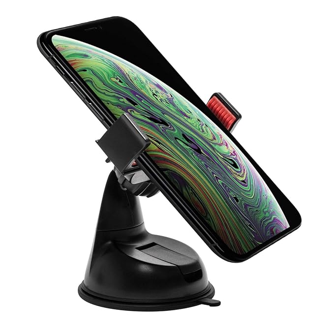 Power Theory Universal Handy Halter - Gratis 3M Klebepad KFZ Armaturenbrett Handyhalterung Auto Halterung für iPhone XS Max X