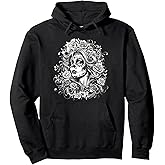 De Los Muertos La Catrina Day of the Dead Sugar Skull Women Pullover Hoodie