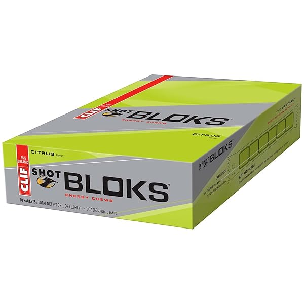 CLIF SHOT BLOKS, MARGARITA WITH SALT, PACK OF 18