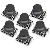 6 Pack Joystick Module Game Console Dual-Axis XY Joystick Module KY-023 Control Stick Sensor Board Compatible with PS2 Arduin