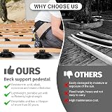 Adjustable Decking Pedestal 30-60mm Pack of 10 Riser/Shed Foot 480kg view 6
