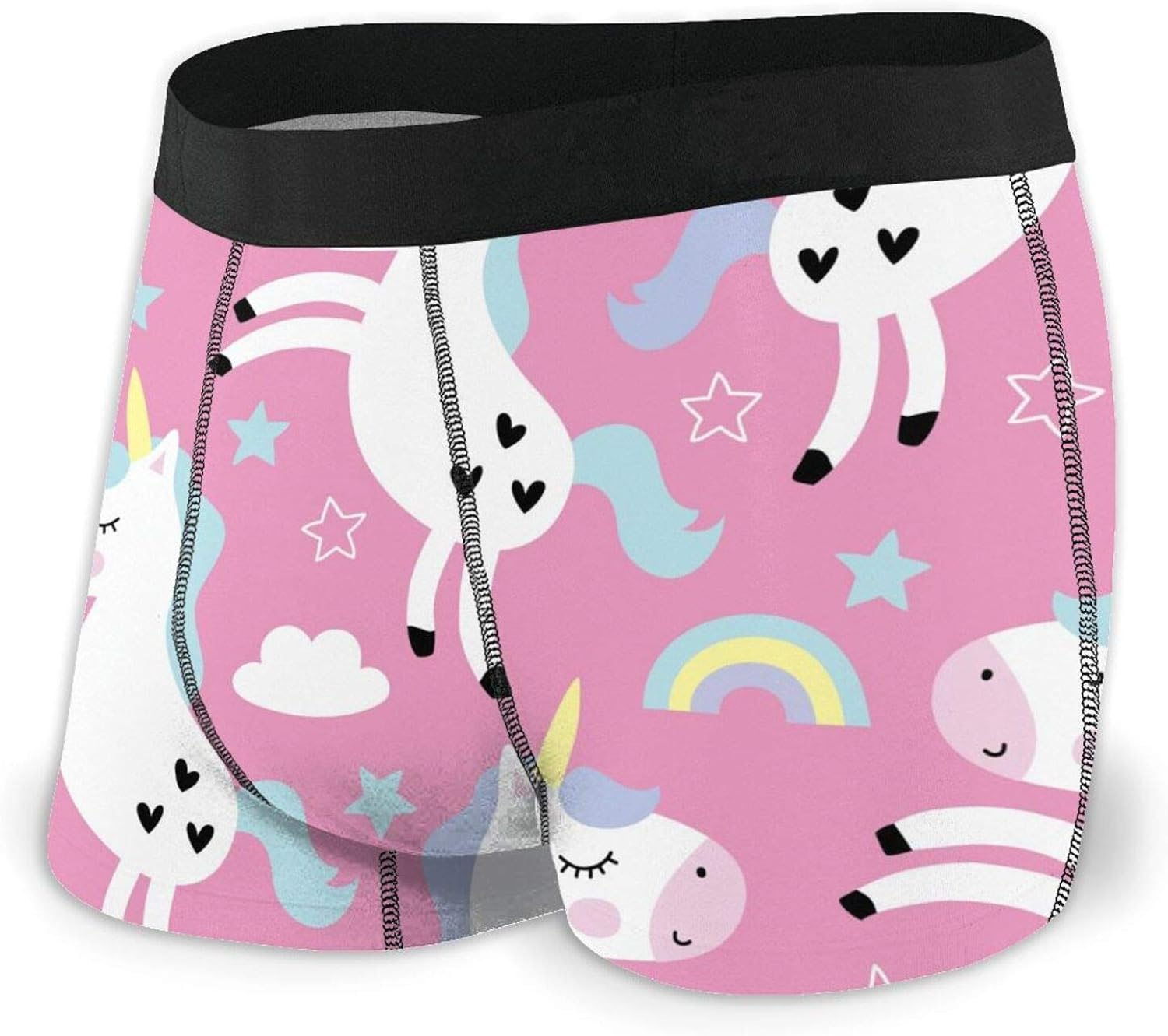 Iop 90p cat Unicorn Pattern Men Boxer Briefs Stretch Underwear Shorts Trunks Amazon.co.uk Clothing