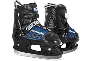MammyGol Kids Ice Skates Adjustable Boys or Girls Adult Ice Hockey Skates Lace-Up Ice Skate Youth for Beginner with Breathable Liner