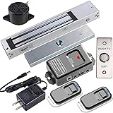UHPPOTE Access Control Outswinging 600lb Electric Magnetic Door Lock Kit System with Remote Control