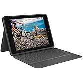 Logitech Rugged Folio - iPad (7th, 8th & 9th Generation) Protective Keyboard Case with Smart Connector and Durable Spill-Proof Keyboard Black 7.4" x 0.9" x 10.2"