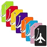8 Pack Silicone Luggage Tag for Suitcases with