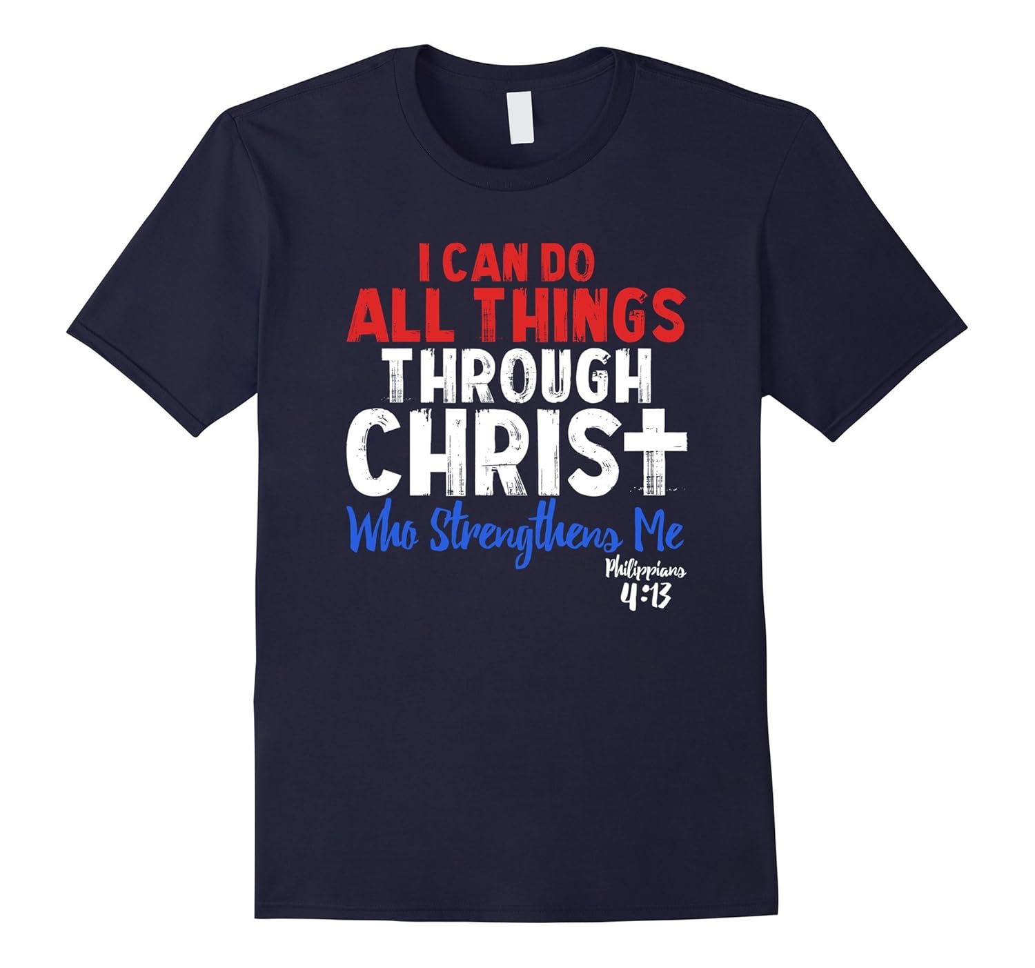 I Can Do All Things Through Christ Bible Verse Graphic Tee-ANZ