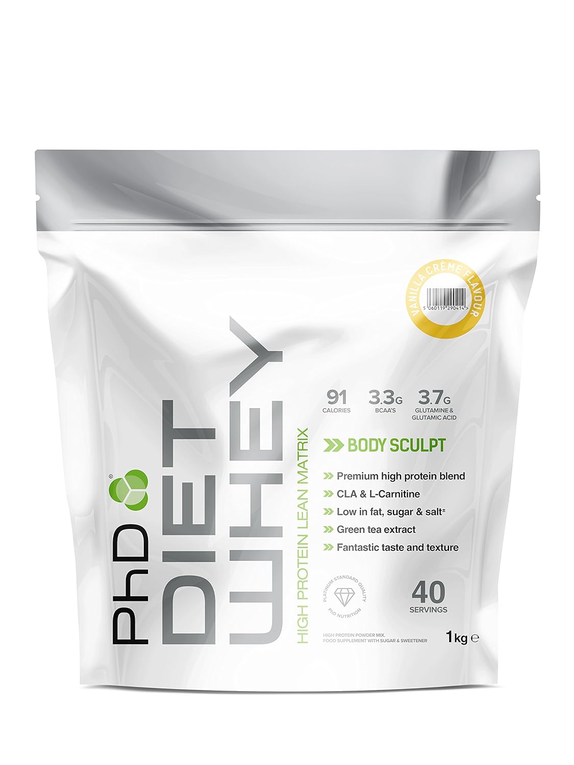 PhD Nutrition Diet Whey Protein Powder 1 kg, Vanilla Cream Amazon.co