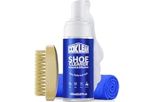 Coklean Shoe Cleaner Kit, White Sneaker Cleaner Kit for Tennis Shoes, Running, Golf, PU, Nubuck,Sole, Foam Shoe Cleaning Kit