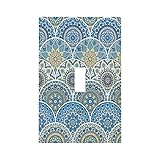Xuejiaku Decorative Switch Plate Covers Boho Blue