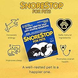 SnoreStop for Pets 20 Chewable Tablets I Natural