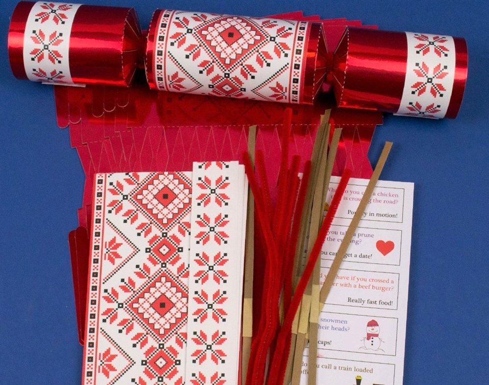 Download 8 Jumbo Red Scandinavian Make Fill Your Own Diy Christmas Cracker Craft Kit Buy Online In Bahamas At Desertcart PSD Mockup Templates