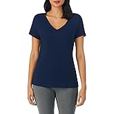 Nautica Womens Sleep Shirt - Lightweight, Breathable Pajama Top - Cotton Knit Jersey V-Neck Sleepwear and Loungewear