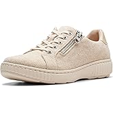 Clarks Women's Caroline Echo Canvas Side Zip Fashion Sneaker