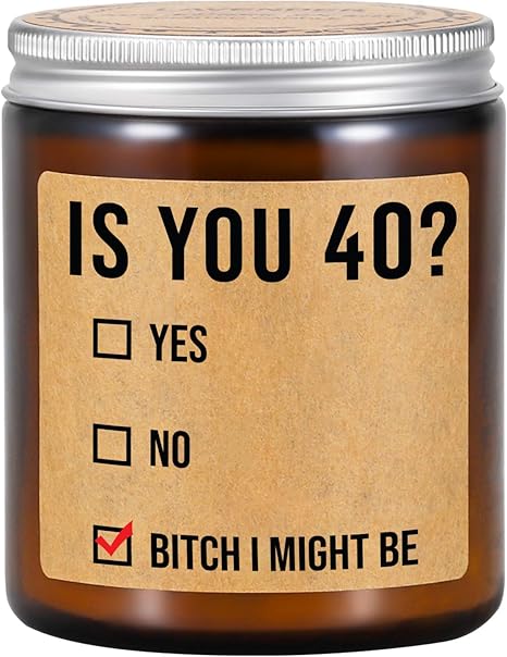 Amazon Com Fairy S Gift Lavender Scented Candles 40th Birthday Gifts For Women 1981 40th Birthday Candle Gifts 40th Birthday Gifts Funny 40 Year Old Birthday Gifts For Women Friends Sister