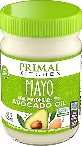 Primal Kitchen Mayo made with Avocado Oil, Whole30 Approved, Certified Paleo, and Keto Certified, 12 Ounces.