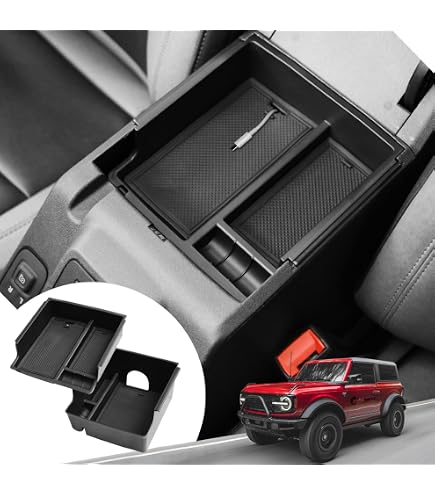 Tapis De Tableau De Bord En Silicone Noir Pour Ford Bronco 2021-2024 – Antidérapant Et Anti-rayures - 3
