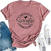 Sarcastic Shirt for Women Your Little Ray of Sarcastic Sunshine Has Arrived Funny Letter Print Short Sleeves Tee Tops