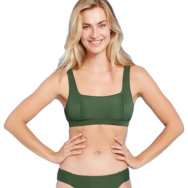 Amazon.com: Xhilaration Juniors' Textured Cami Tank Bikini Top