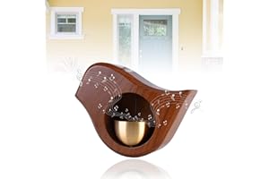 ZUOLUN Shopkeepers Bell for Door Opening: Magnetic Attached Wood Doorbell, Bird Shaped Decorative Wooden Hanging Doorbell, Magnetic Attached Doorbell Chime for Entrance, Fridge Sticker and Barn Door