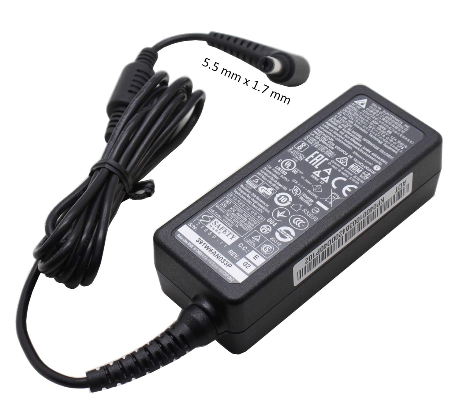 Delta Acer ASPIRE ONE 725-C7XBB New Genuine Adapter 40W Power Charger PSU:  Amazon.co.uk: Computers & Accessories