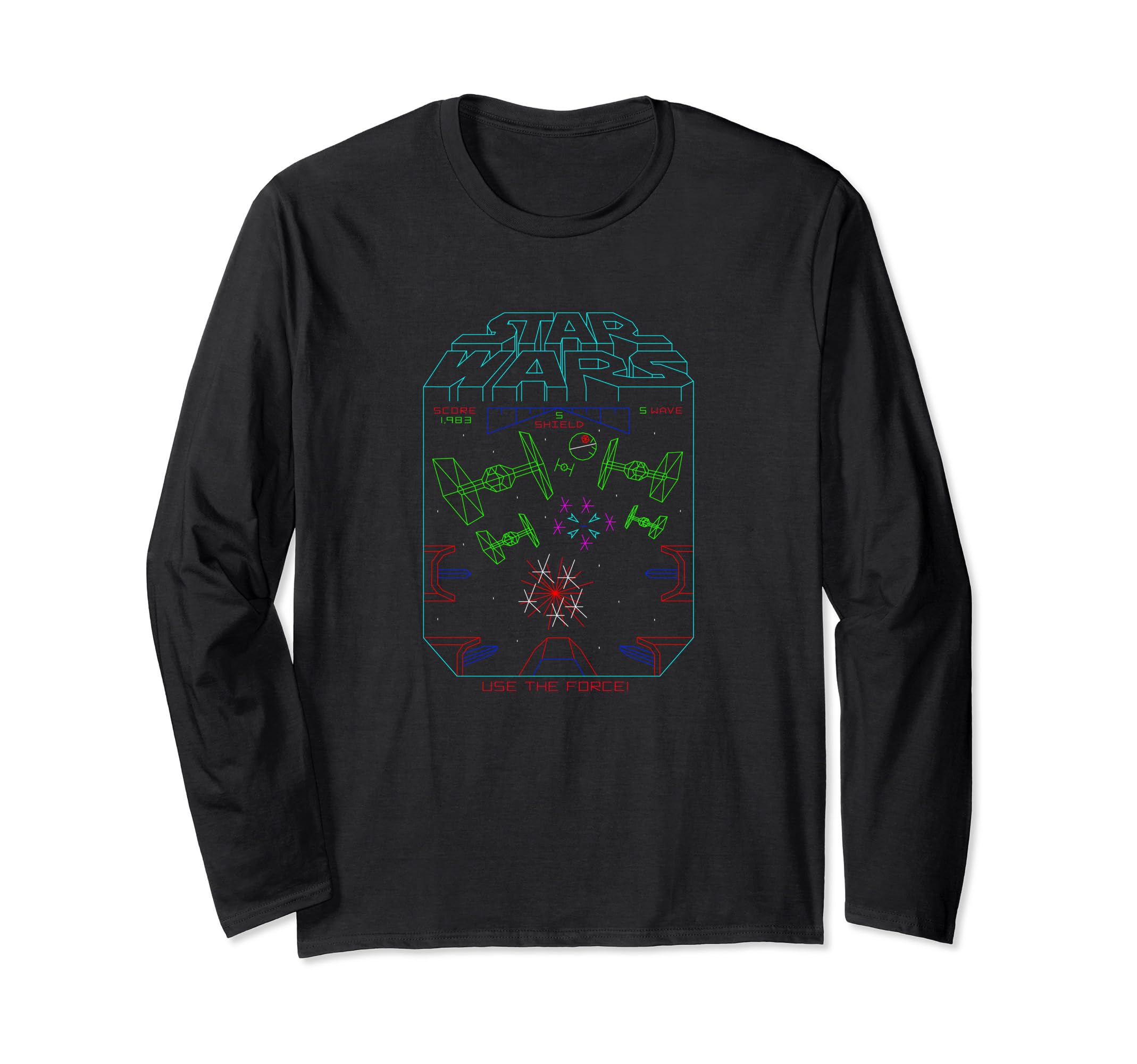 Star Wars Space Fight Vintage Arcade Long Sleeve T-Shirt