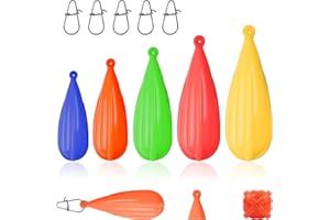 AGOOL Fishing Practice Plugs Practice Plugs Weight Casting Plug Fishing Practice for Kids Improving Casting Skill Silicone Fishing Practice Casting Plug 5/10pcs Mixed Sizes