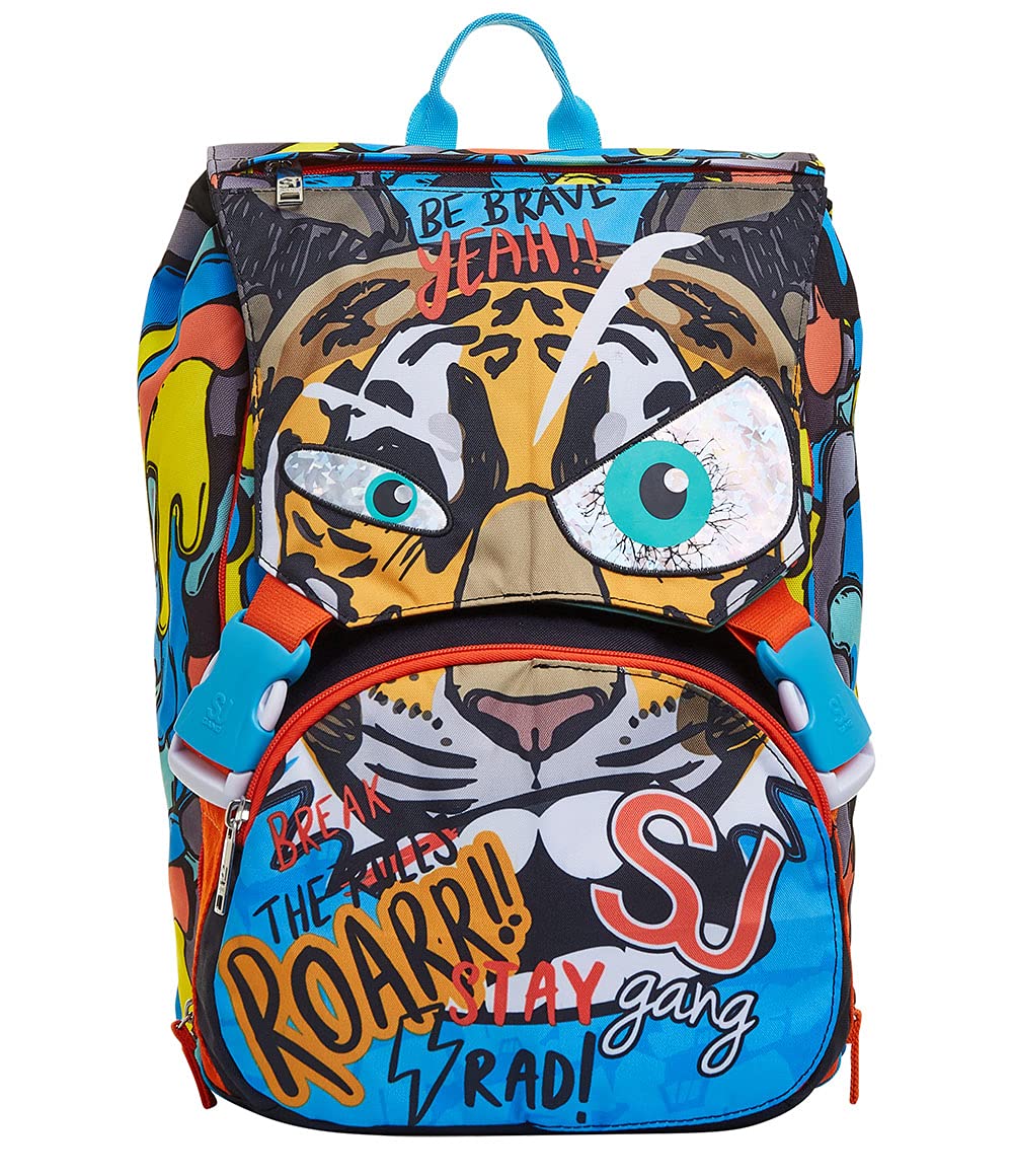 SJ Gang Puppies by SJ, Unisex Extendable Backpack - Kids, Blue, One Size