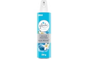 Glade Air Freshener Room Spray, Aqua Waves, 226g, Fragrance Infused with Essential Oils, with 100% Natural Propellant