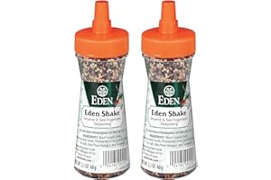 Eden Shake Furikake, Made in Japan, Rice Seasoning, No Sugar, Seaweed, Nori, Pickled Red Shiso Leaf, Black and White Sesame Seeds, Rice Topping, Onigiri, 2.1 oz (2-Pack)