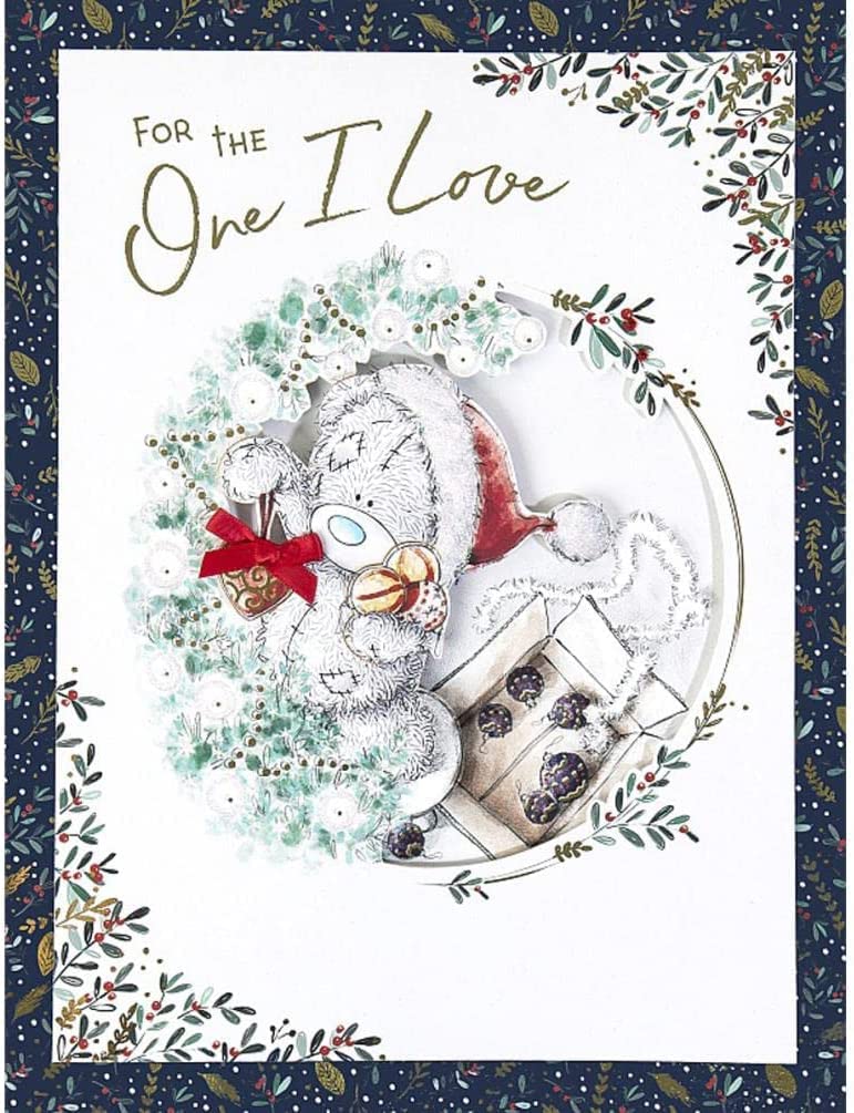 Me To You Bear One I Love Boxed Christmas Card,multi,9 x 12 in