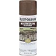 Rust-Oleum 223523 Stops Rust Multi-Color Textured Spray Paint, 12 Ounce, Autumn Brown,Count 1(Pack of 1)