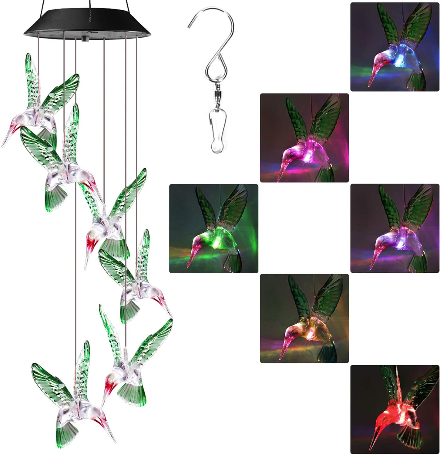 The Best Solar Hummingbird Lights Outdoor Garden Cree Home