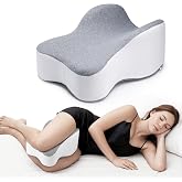 Long Knee Pillow for Side Sleepers Separates Full Thighs for Alignment | Memory Foam Leg Pillow for Knees,Hips, Back Pain Relief When Side Sleeping Spine Alignment Support for Knee Surgery Recovery
