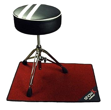 Shaw SSDM03R Multimatte für Schlagzeughocker oder Cajón, 0,5 x 0,75 m, Rot