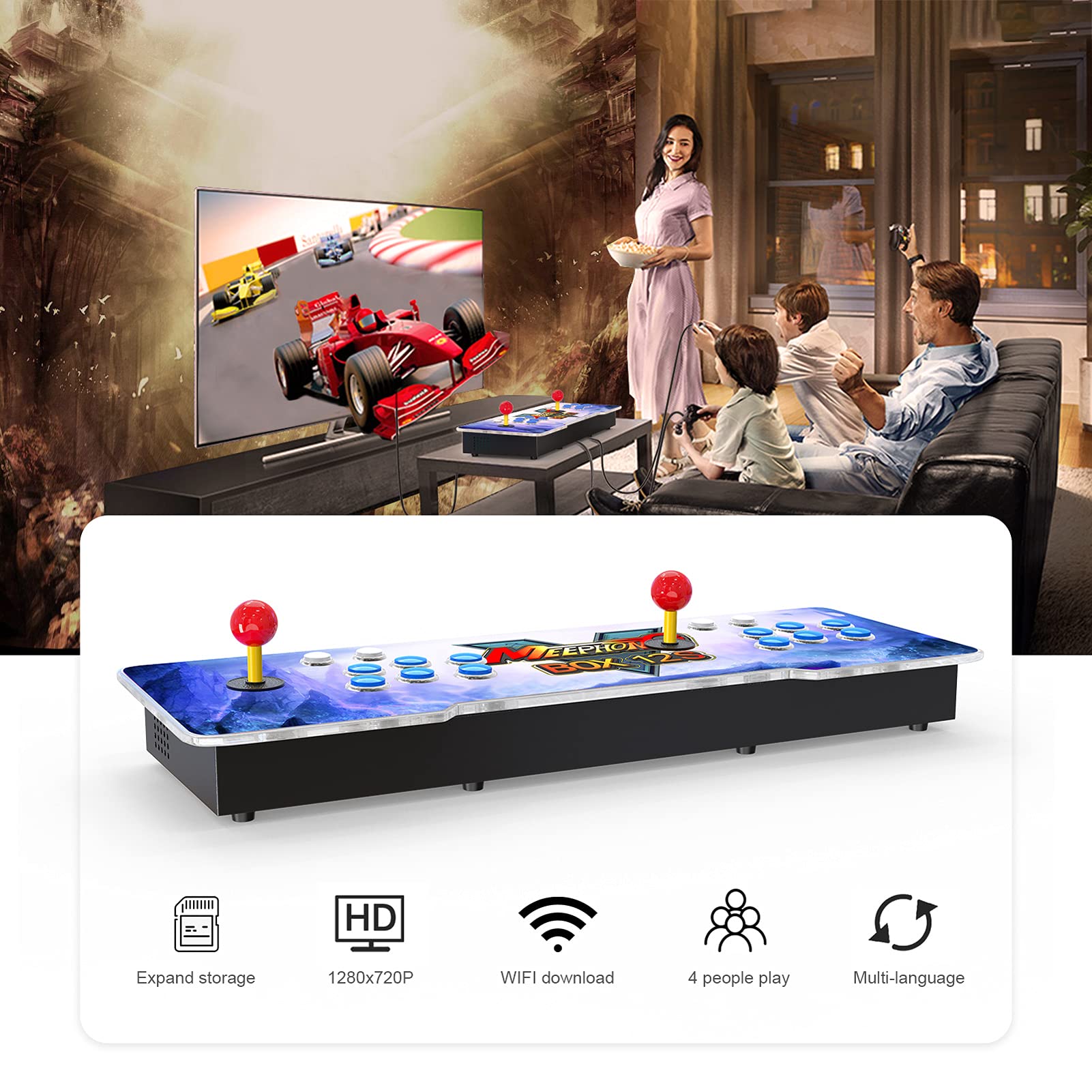 Mua MEEPHONG 2021 New Retro Arcade Game Machine for Home 2UP Fight ...