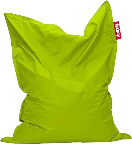 Lime Green Fatboy Original Stonewashed Bean Bag Living Room Furniture Home Ourvagabondstories Com