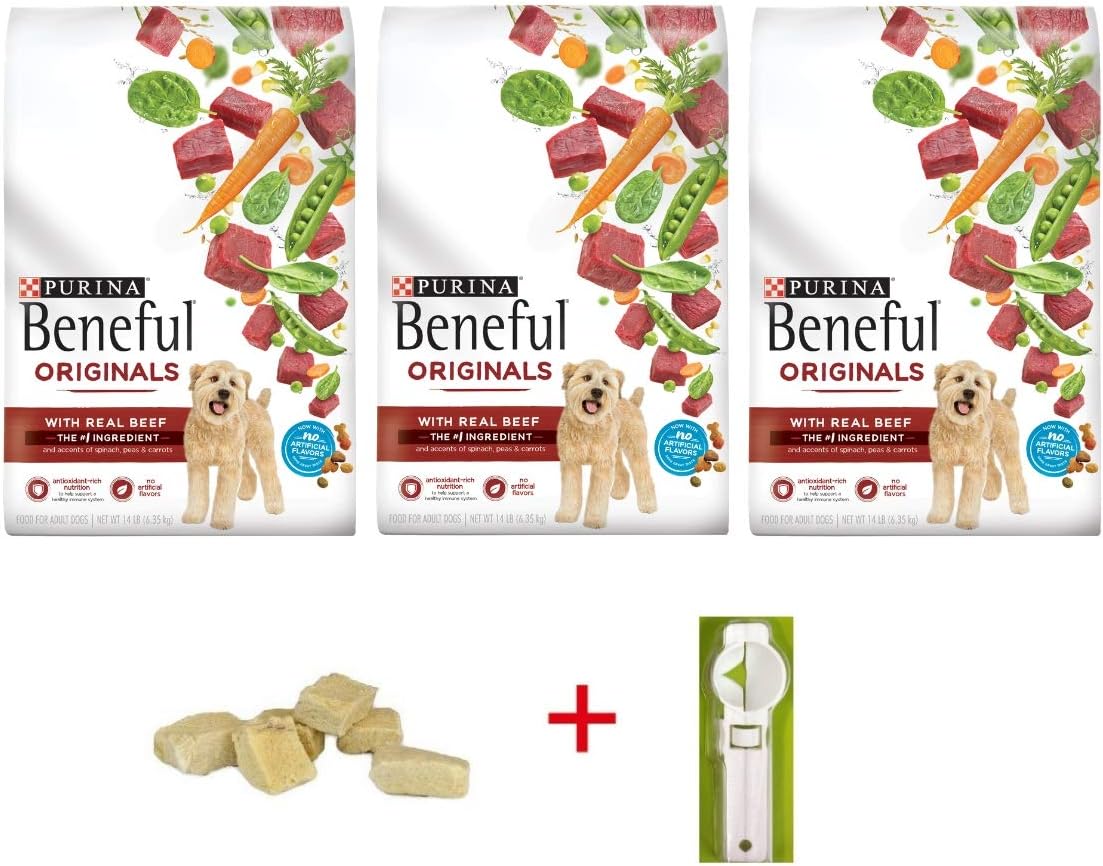 Purina Beneful Originals with Real Beef Dog Food (3-Pack, 14 lb. Bags)