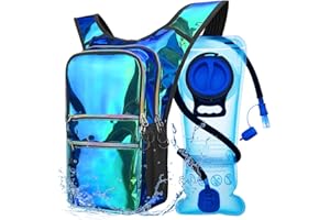 Mothybot Hydration Backpack Pack, Water Backpack 20L Capacities Included 2L Hydration Bladder, Festival Essential - Rave Hydration Pack Hydropack Hydro for Hiking, Running, Biking, Festival Gear