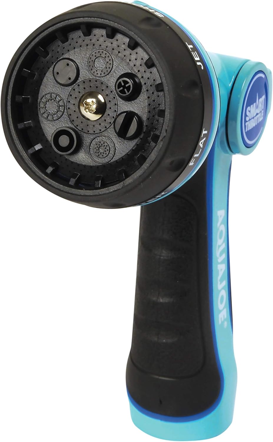 Aqua Joe AJHN102 Heavy Duty Indestructible Metal Multi Function Adjustable Hose Nozzle, w/Smart Throttle, w/ Smart Throttle : Garden & Outdoor