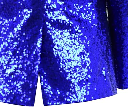 royal blue sequin blazer
